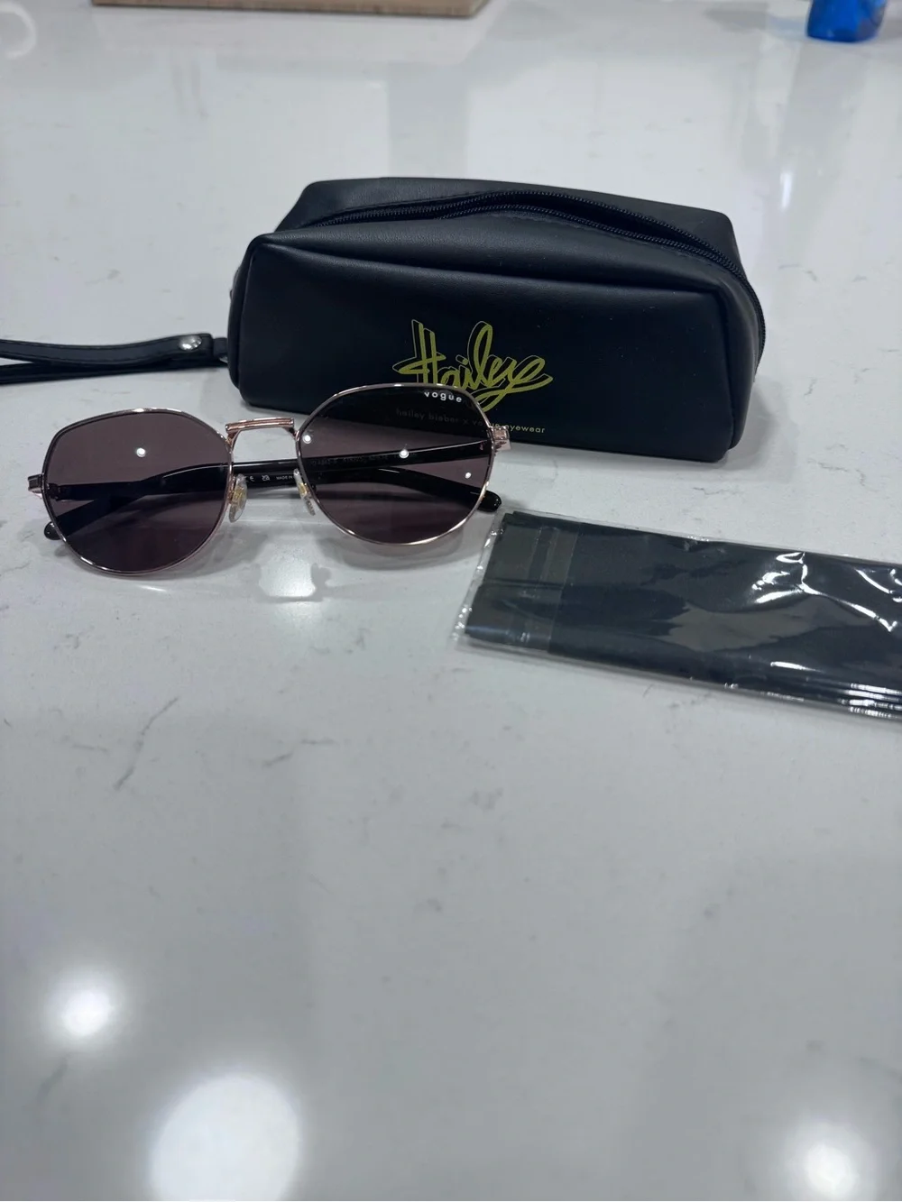 Hailey Bieber x Vogue eyewear sunglasses